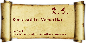 Konstantin Veronika névjegykártya
